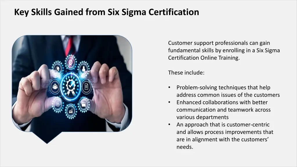 key skills gained from six sigma certification