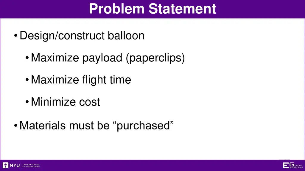 problem statement