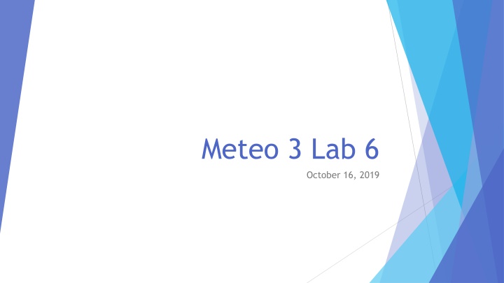 meteo 3 lab 6