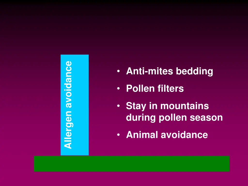 allergen avoidance