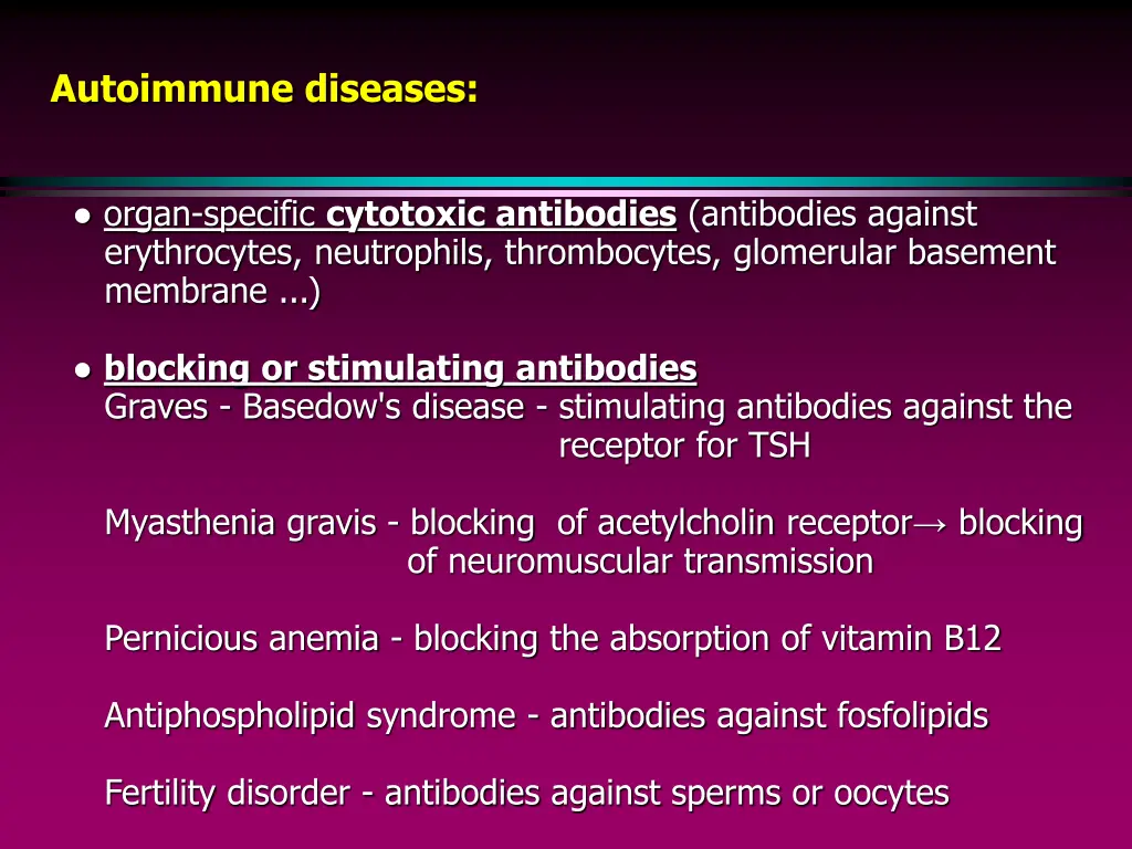 autoimmune diseases