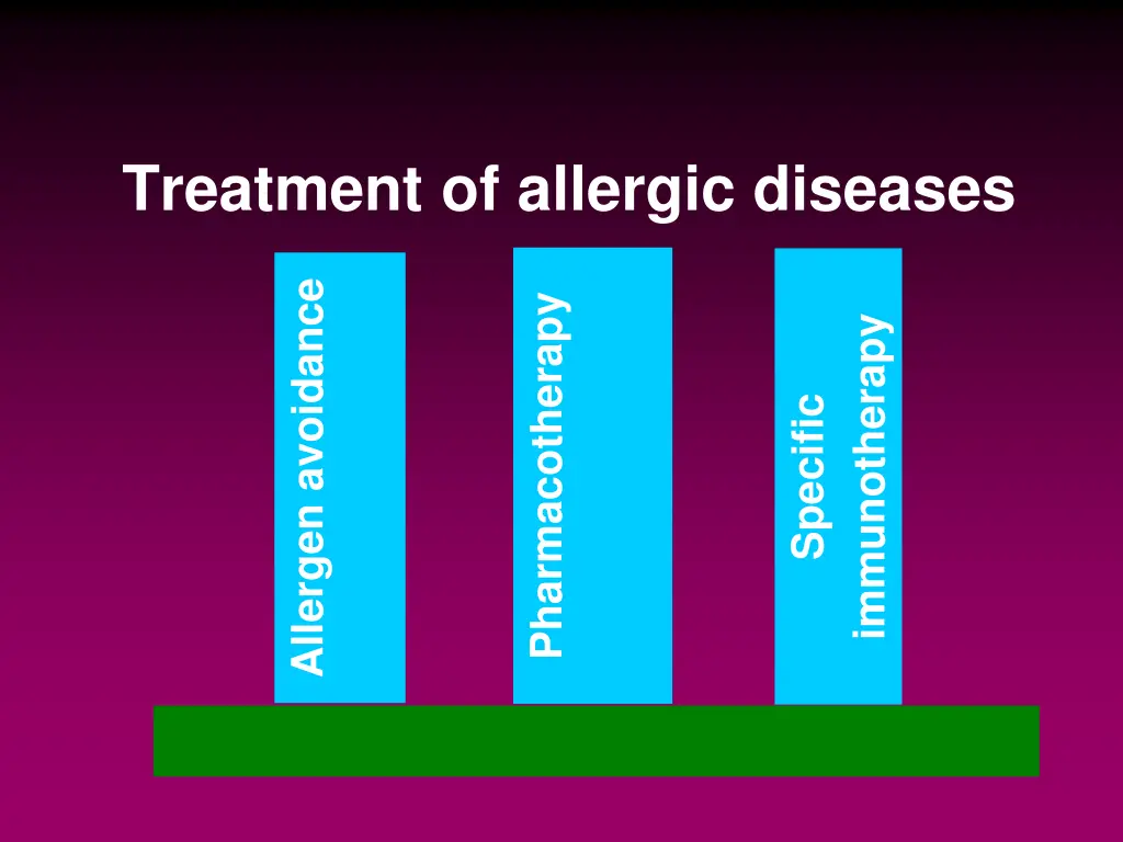 treatment of allergic diseases