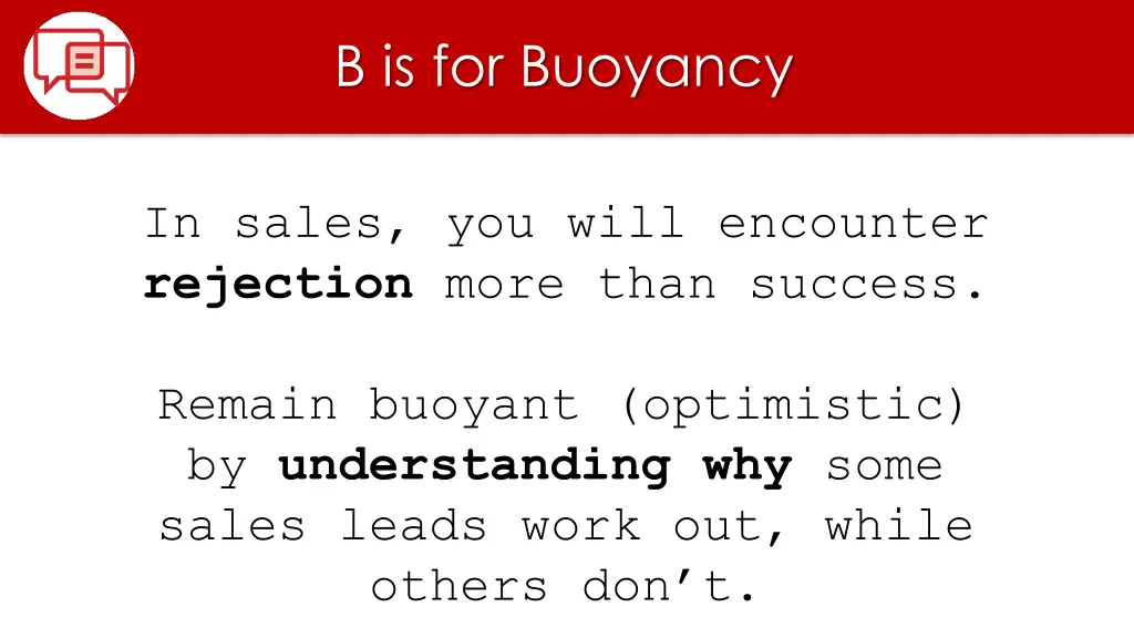 b is for buoyancy