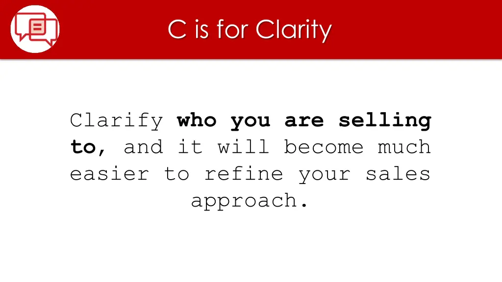 c is for clarity