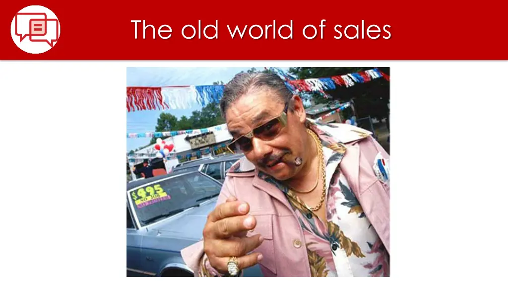 the old world of sales