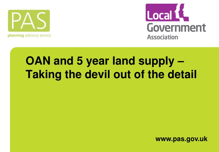 oan and 5 year land supply taking the devil