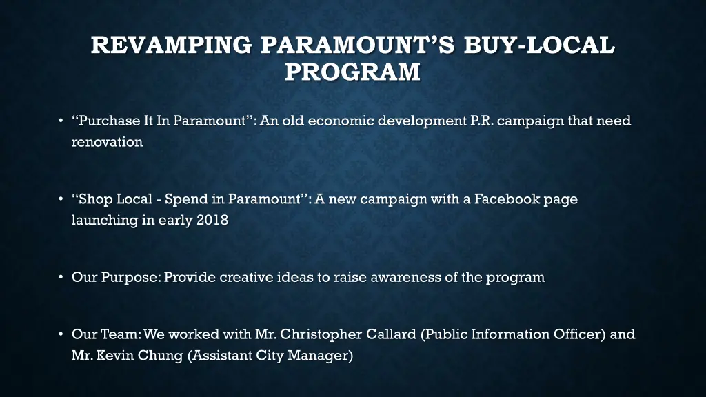 revamping paramount s buy local program