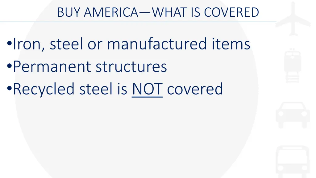 buy america what is covered