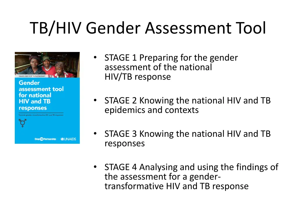 tb hiv gender assessment tool