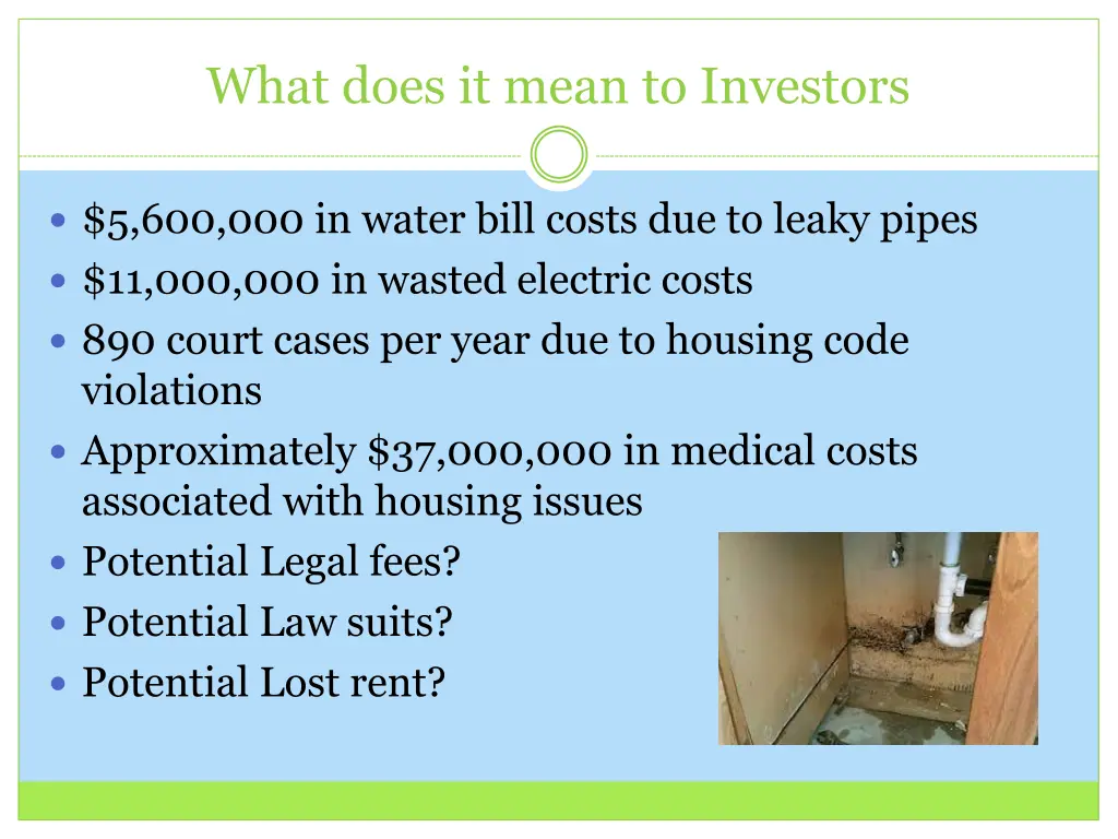 what does it mean to investors