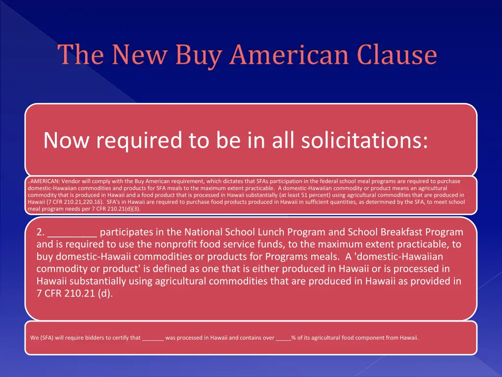 the new buy american clause 1