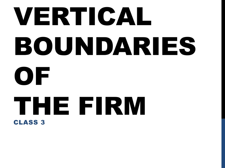 vertical boundaries of the firm class 3