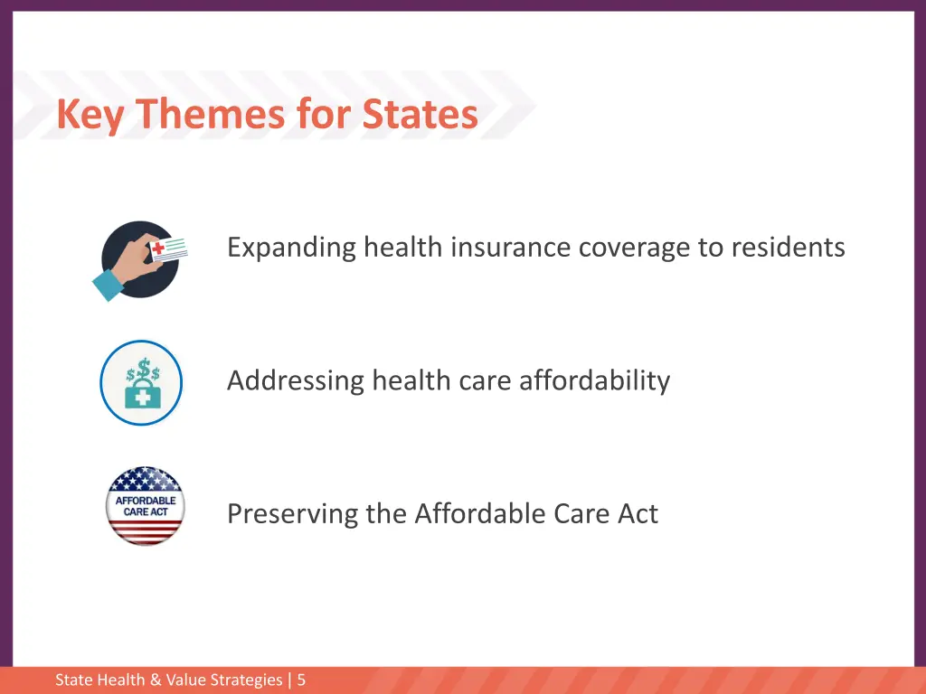 key themes for states