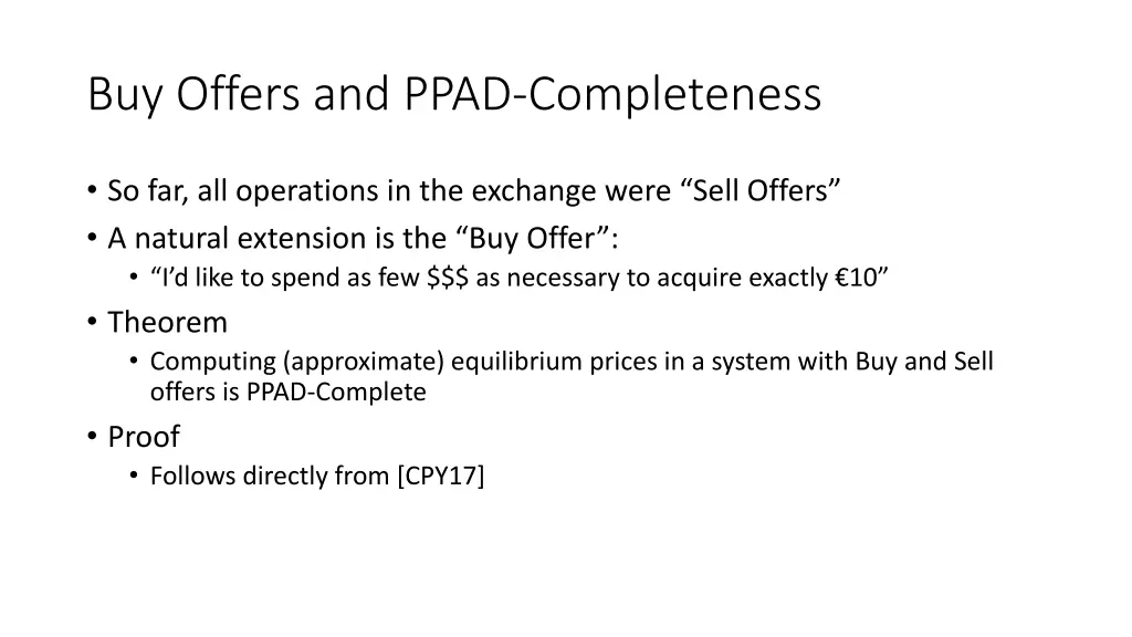 buy offers and ppad completeness