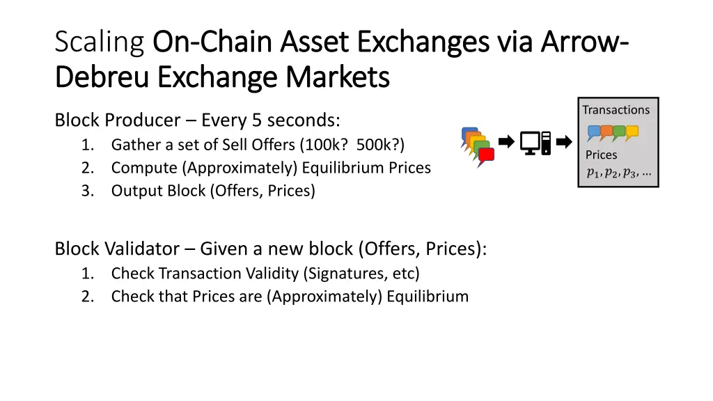 scaling on debreu exchange markets debreu