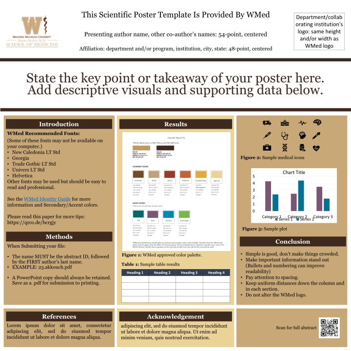 this scientific poster template is provided