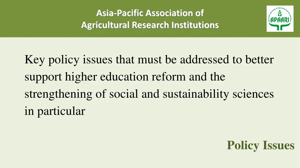 asia pacific association of agricultural research 2