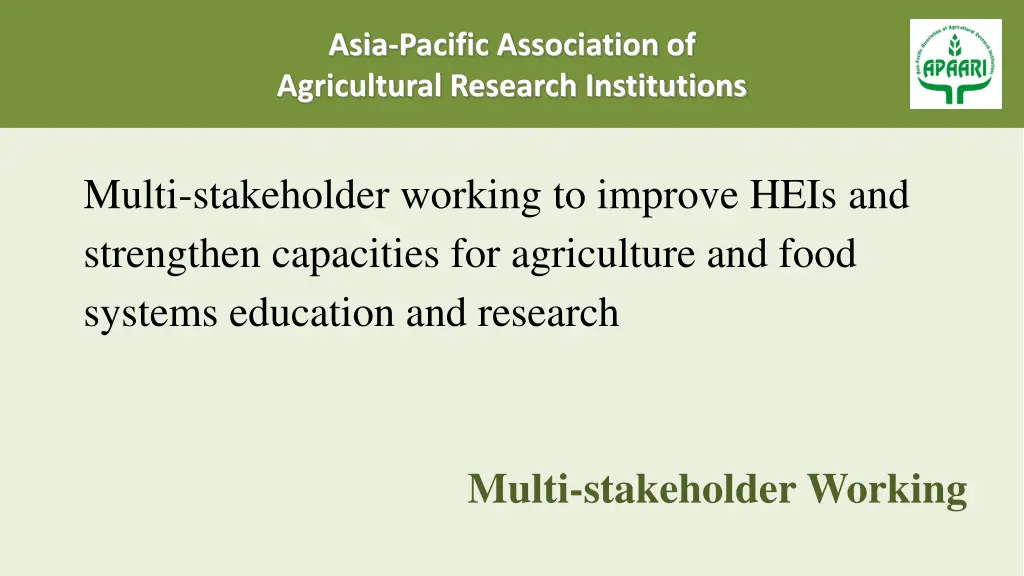 asia pacific association of agricultural research 4