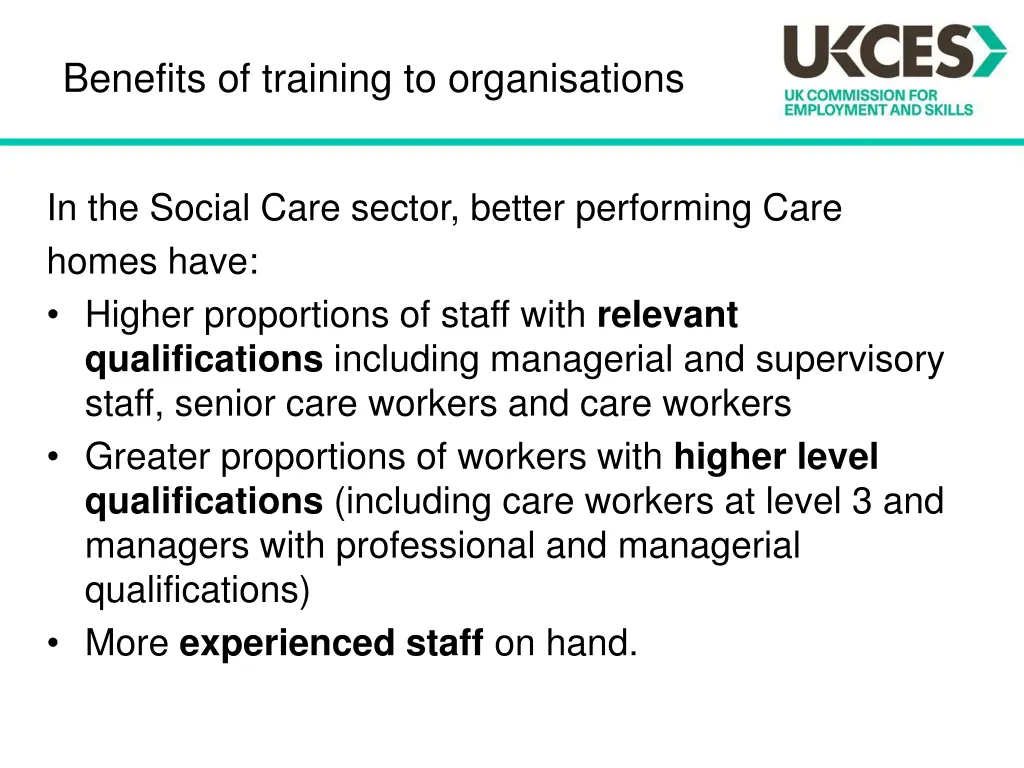 benefits of training to organisations 1