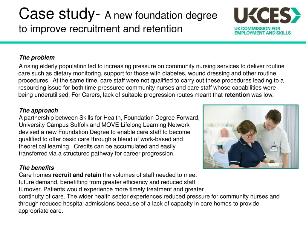 case study a new foundation degree to improve