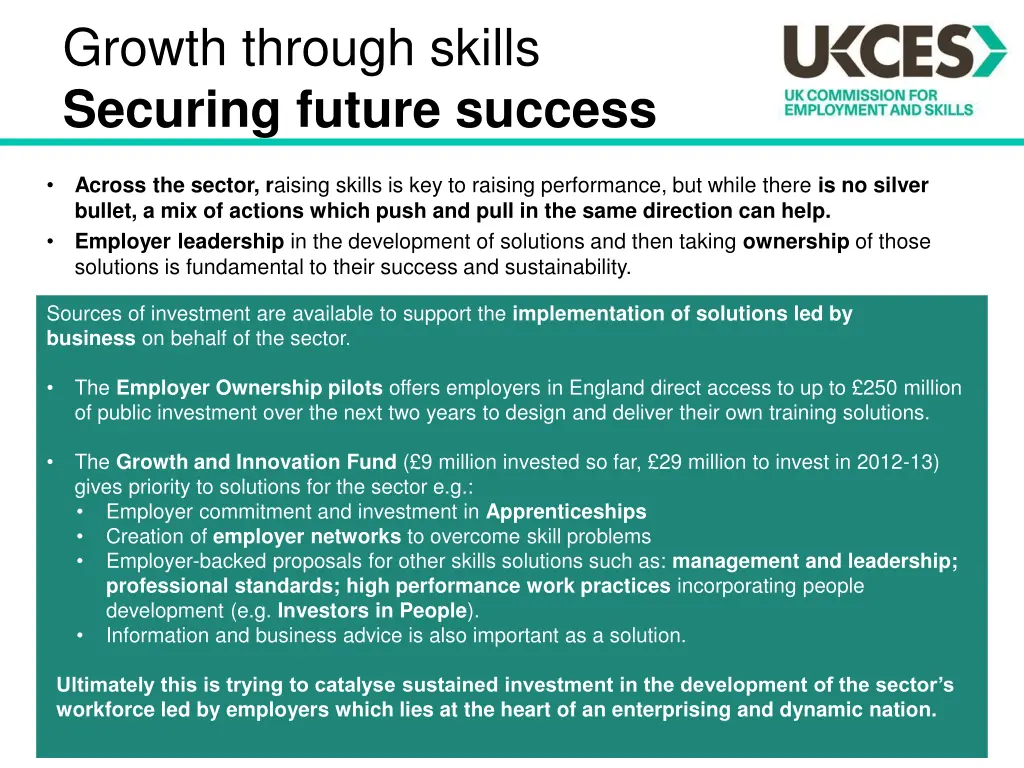 growth through skills securing future success