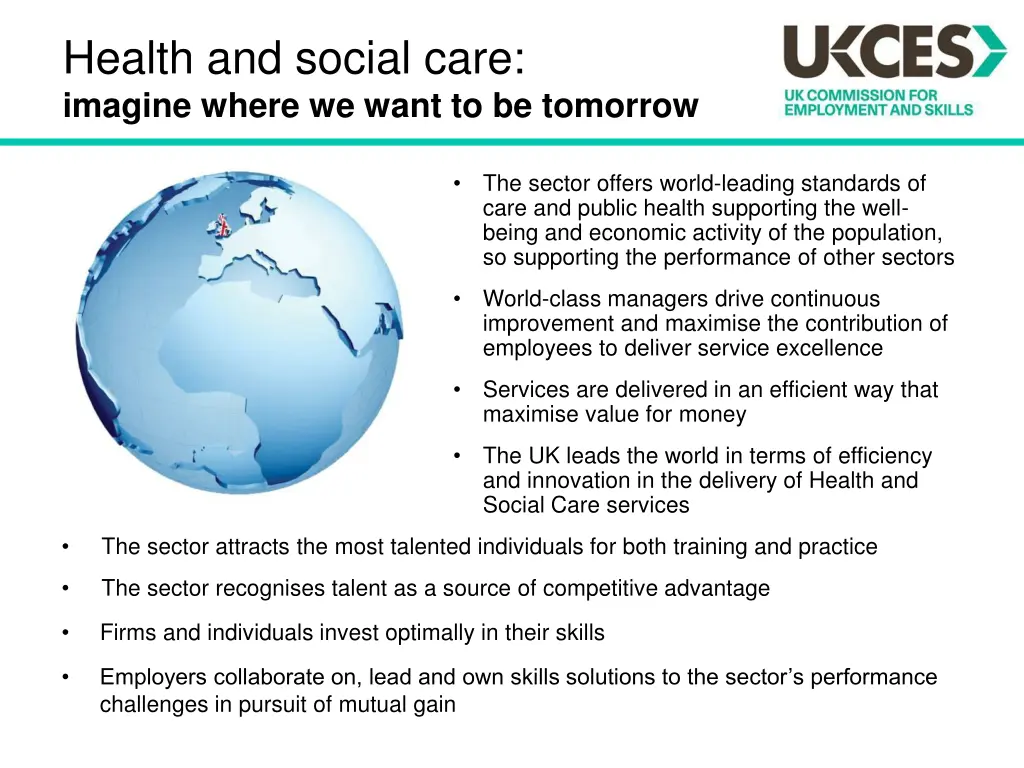 health and social care imagine where we want