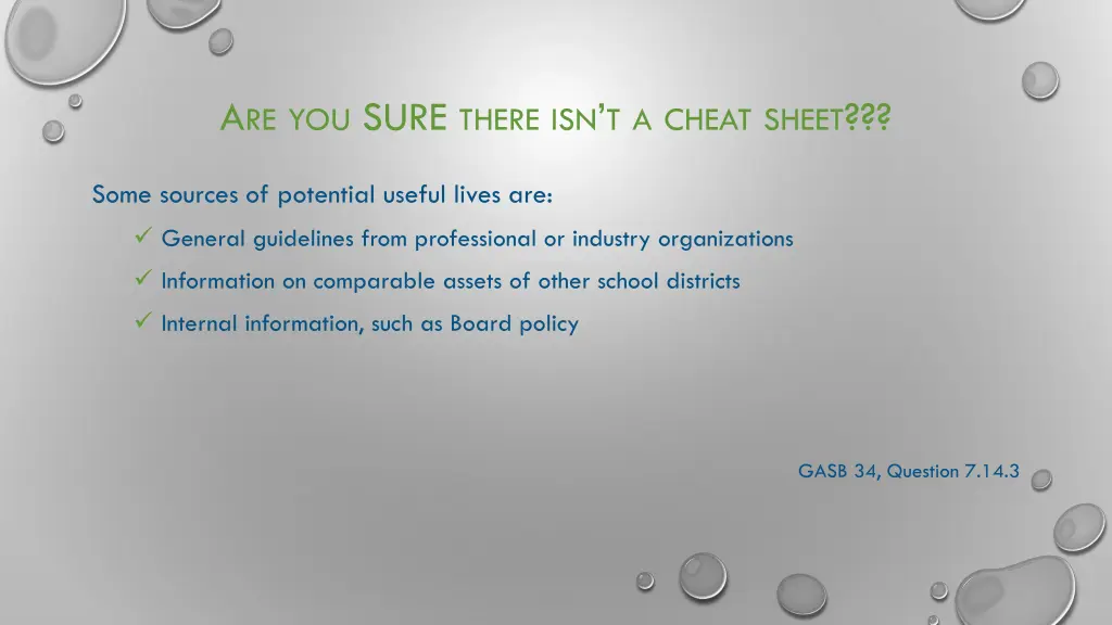 a re you sure there isn t a cheat sheet