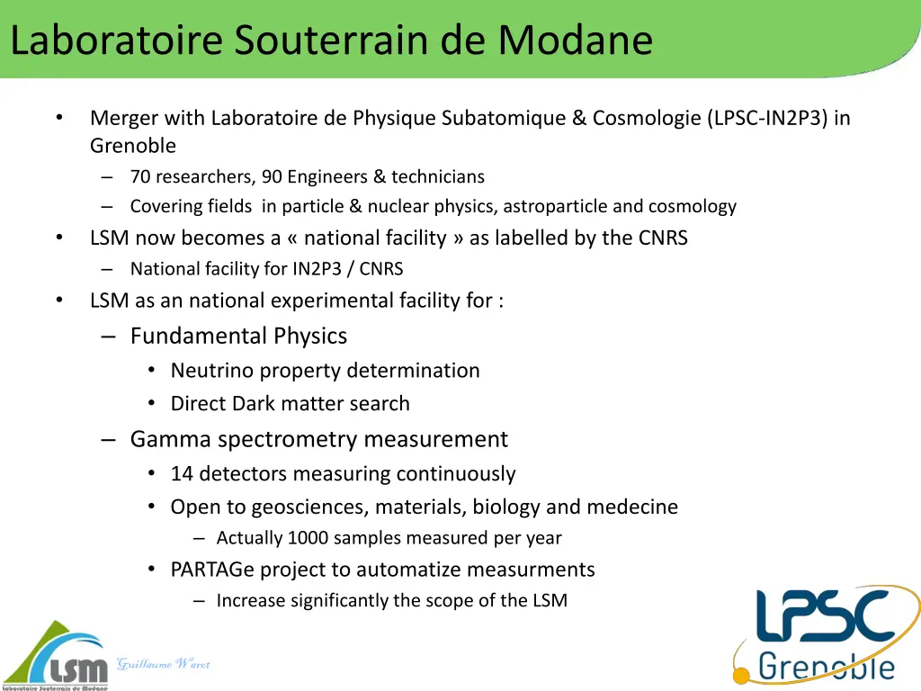 laboratoire souterrain de modane 1