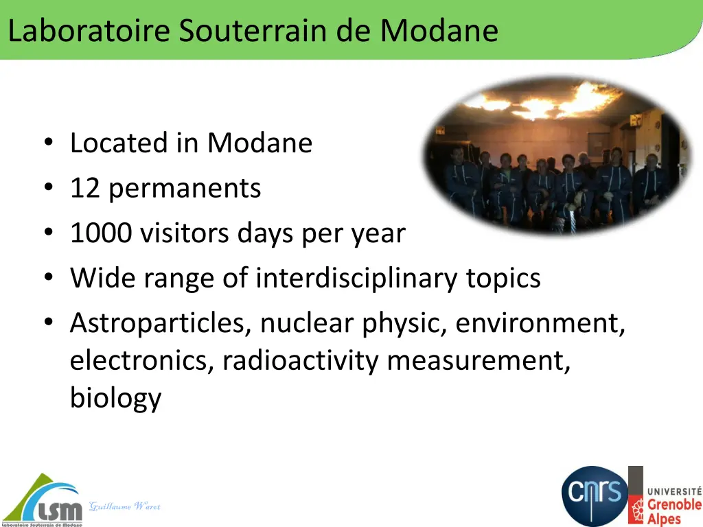 laboratoire souterrain de modane