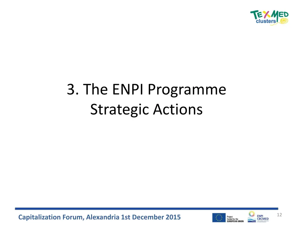 3 the enpi programme strategic actions