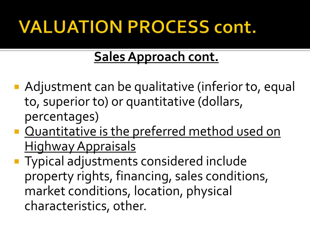 sales approach cont