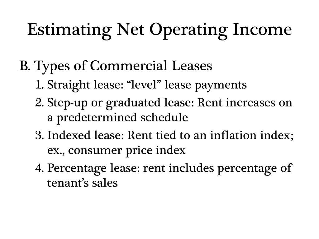 estimating net operating income 1