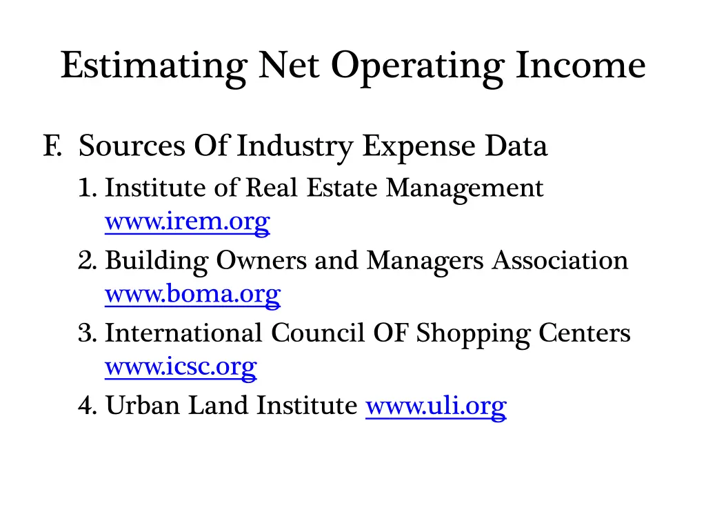 estimating net operating income 5