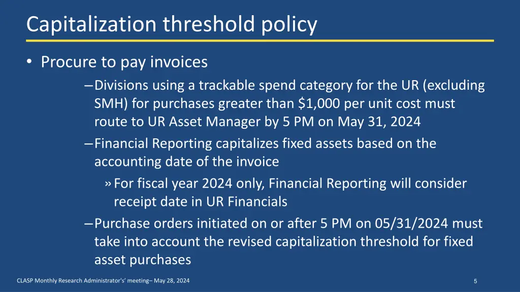 capitalization threshold policy 2