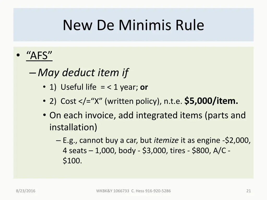 new de minimis rule 3