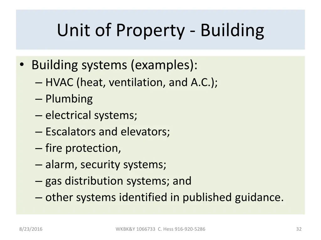 unit of property building 2