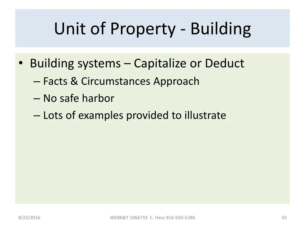 unit of property building 3