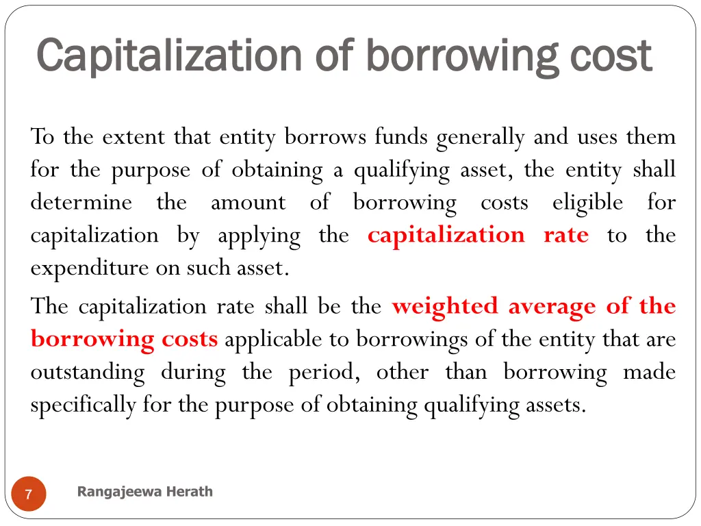 capitalization of borrowing cost capitalization 1