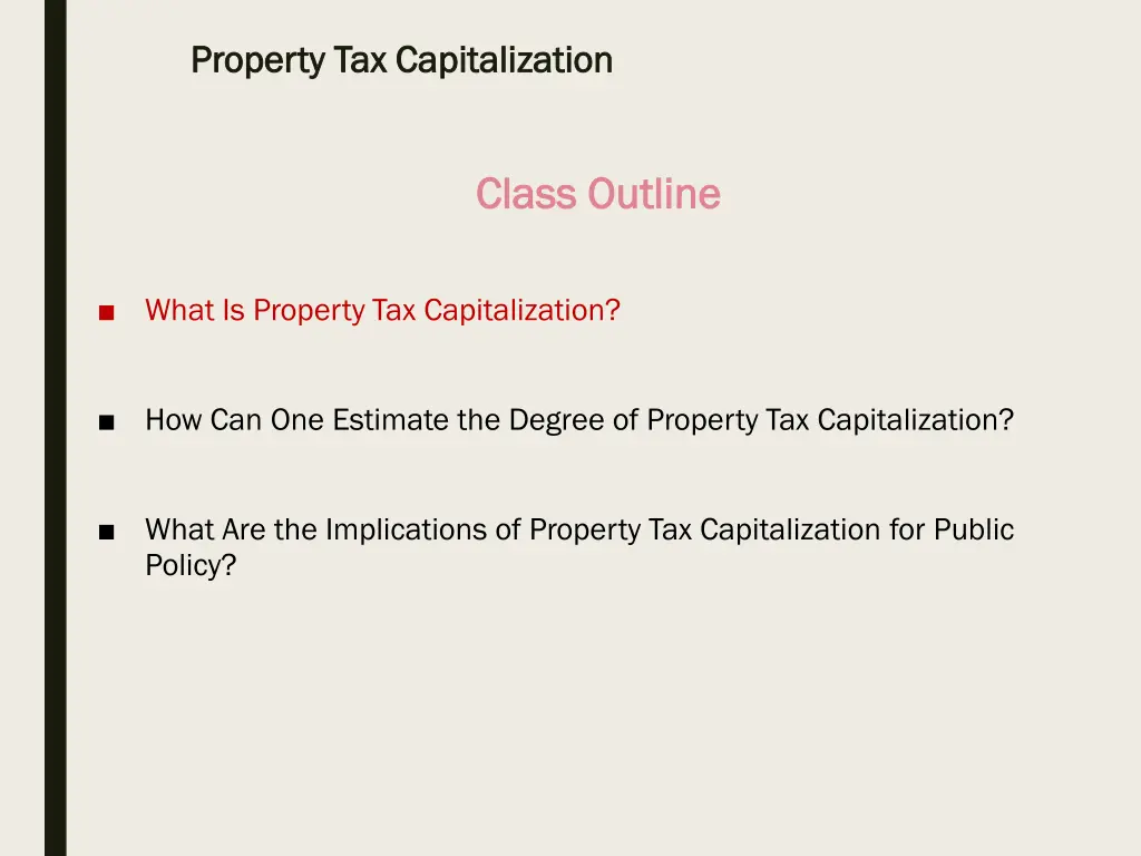 property tax capitalization property 1