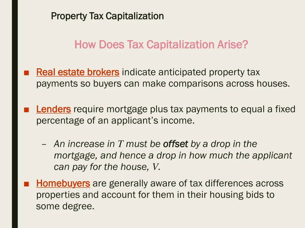 property tax capitalization property 12