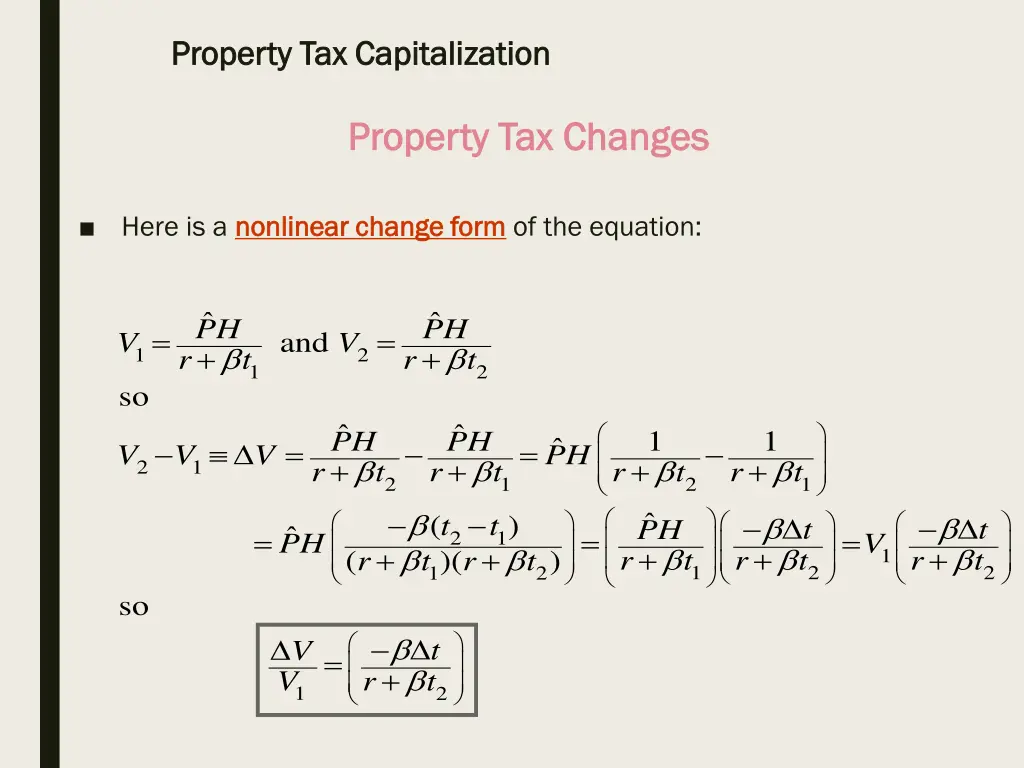 property tax capitalization property 19