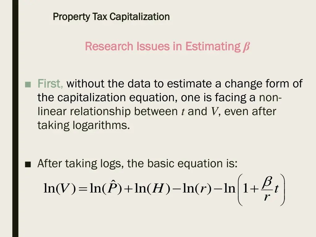 property tax capitalization property 24