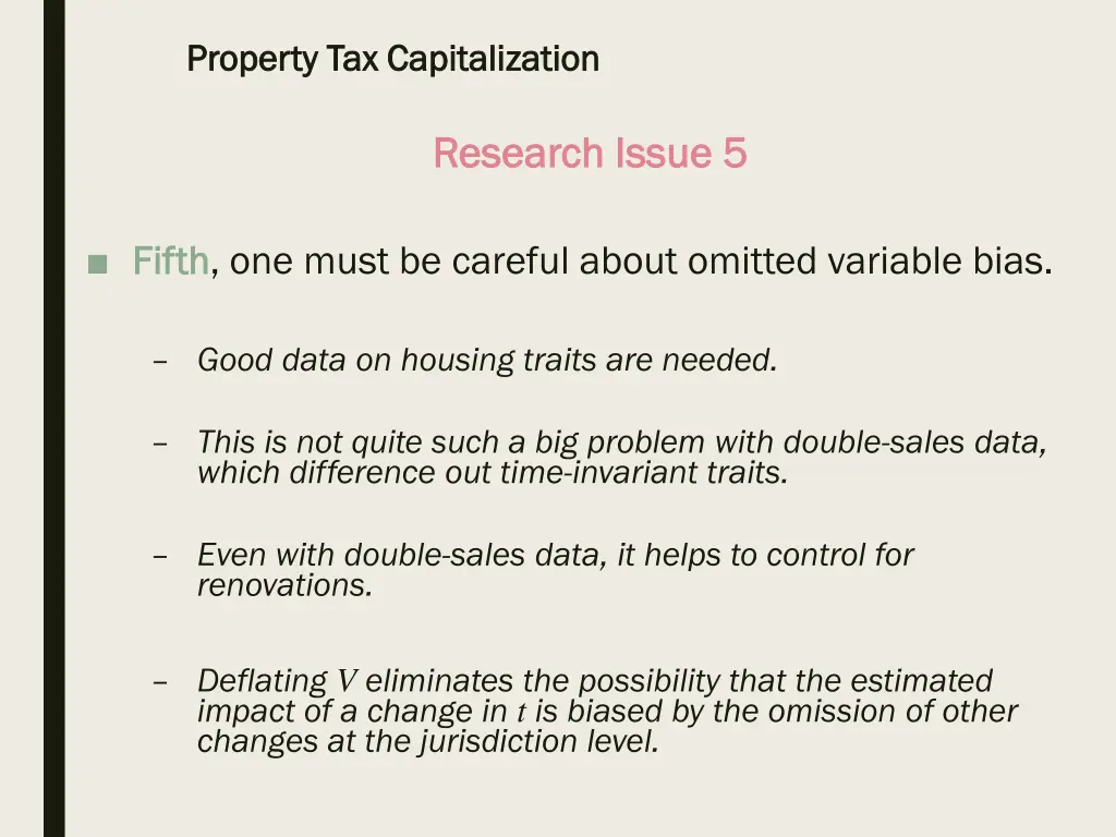 property tax capitalization property 33