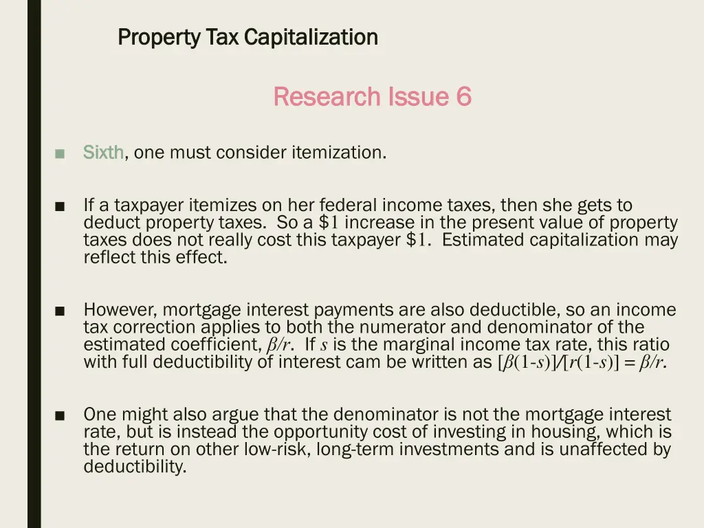 property tax capitalization property 34