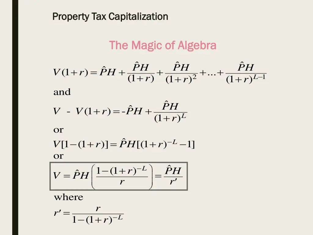 property tax capitalization property 5