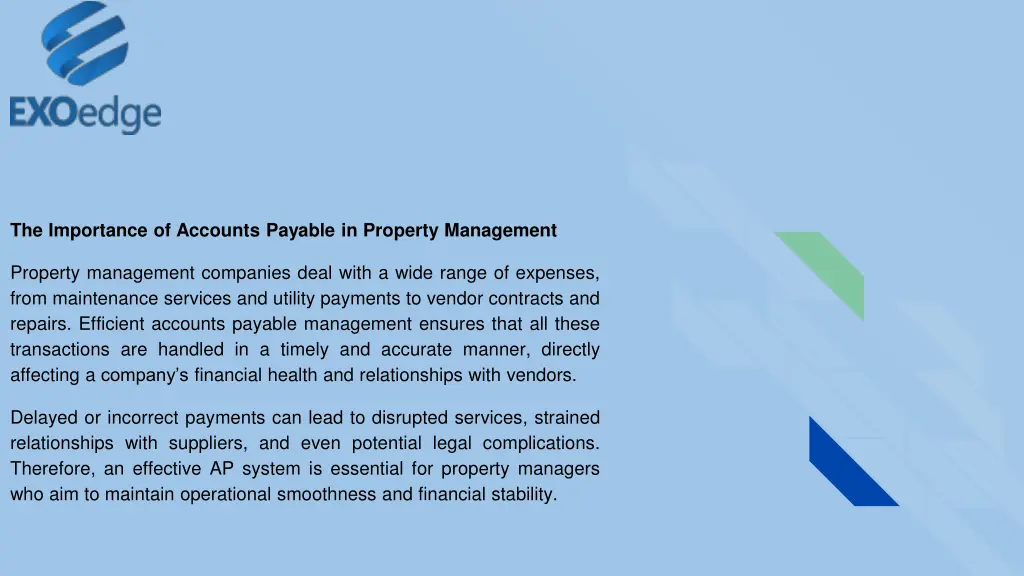 the importance of accounts payable in property