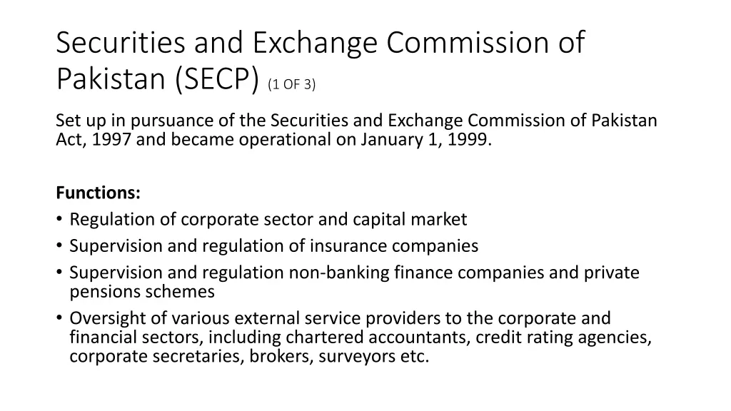 securities and exchange commission of pakistan