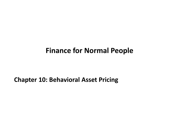 finance for normal people