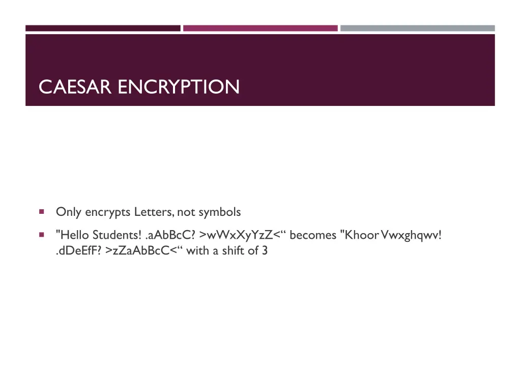 caesar encryption 1