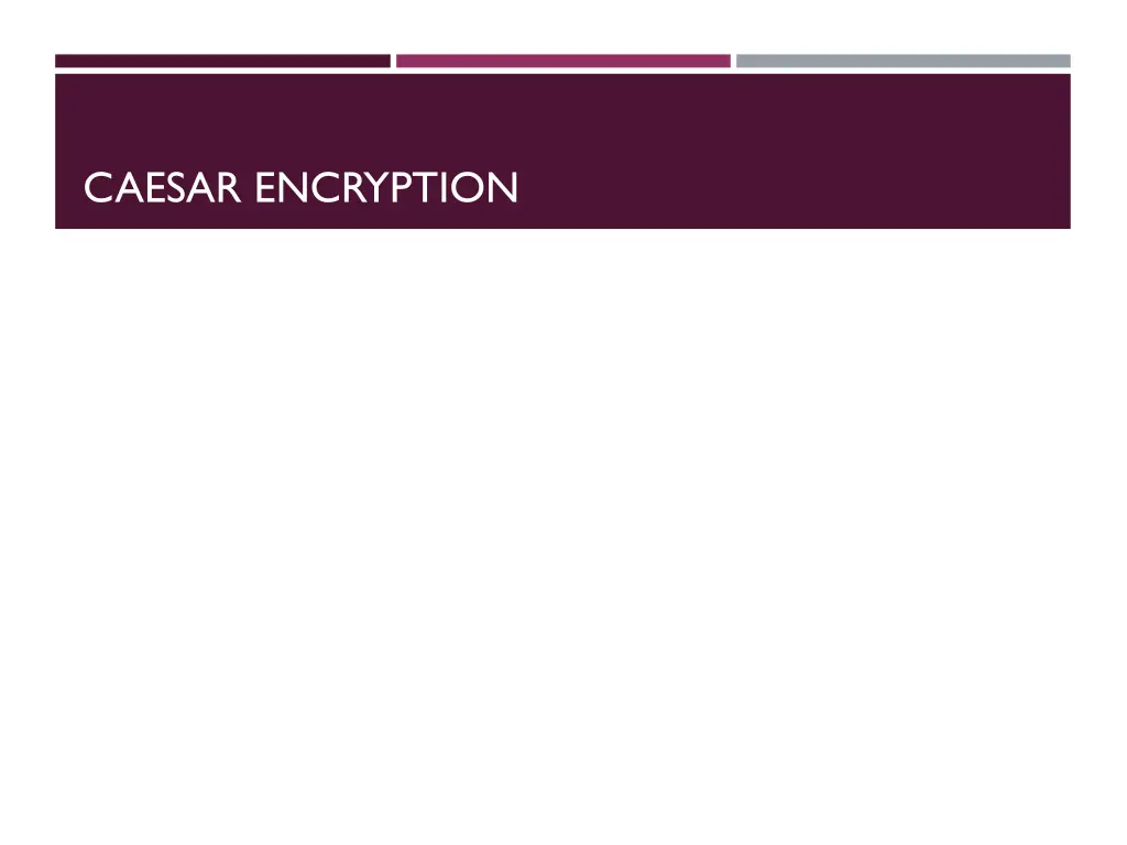 caesar encryption